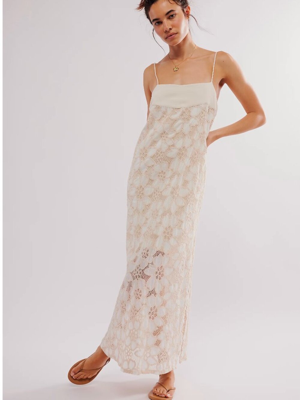 SOLD! Free People x Jen's Pirate Booty Lounge Maxi Dress Medium NWOT Sold Out - Picture 2 of 14